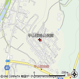 長崎県諫早市平山町362-41周辺の地図