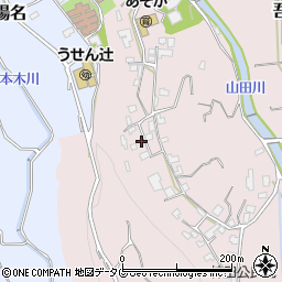 長崎県雲仙市吾妻町栗林名409周辺の地図