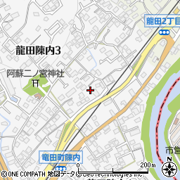 熊本県熊本市北区龍田陳内3丁目22周辺の地図