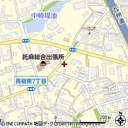 株式会社一休本舗　託麻東店周辺の地図
