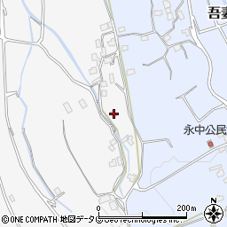 長崎県雲仙市吾妻町永中名390周辺の地図