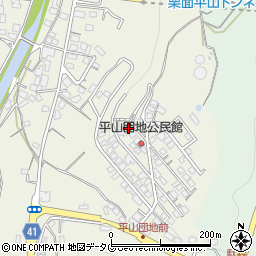 長崎県諫早市平山町362-17周辺の地図