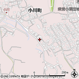 長崎県諫早市小川町周辺の地図