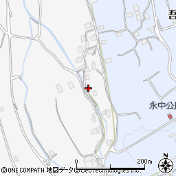 長崎県雲仙市吾妻町永中名388周辺の地図