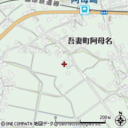 長崎県雲仙市吾妻町阿母名1152周辺の地図