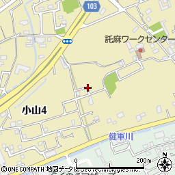 九建リース株式会社　熊本営業所周辺の地図