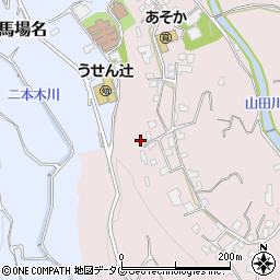 長崎県雲仙市吾妻町栗林名448周辺の地図