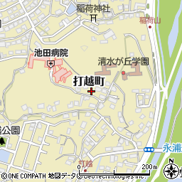 熊本県熊本市北区打越町35-37周辺の地図