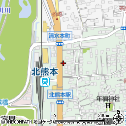 熊本室園郵便局 ＡＴＭ周辺の地図