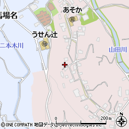 長崎県雲仙市吾妻町栗林名411周辺の地図