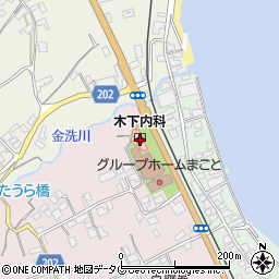長崎県島原市中野町22周辺の地図