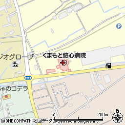 くまもと悠心病院（明和会）周辺の地図