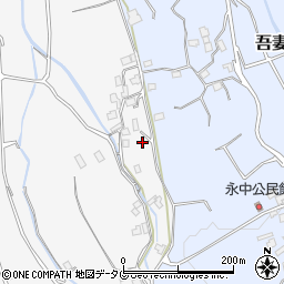 長崎県雲仙市吾妻町永中名376周辺の地図