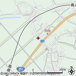 長崎県雲仙市吾妻町阿母名1949周辺の地図