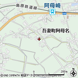 長崎県雲仙市吾妻町阿母名1149周辺の地図