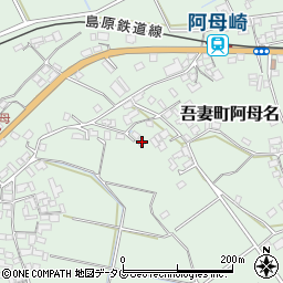 長崎県雲仙市吾妻町阿母名1158-1周辺の地図