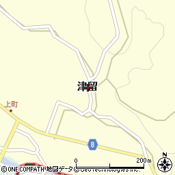 熊本県阿蘇郡高森町津留周辺の地図