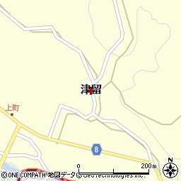 熊本県高森町（阿蘇郡）津留周辺の地図