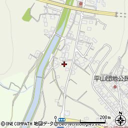 長崎県諫早市平山町324-2周辺の地図