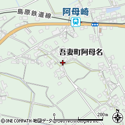 長崎県雲仙市吾妻町阿母名1052周辺の地図