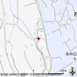 長崎県雲仙市吾妻町永中名382周辺の地図