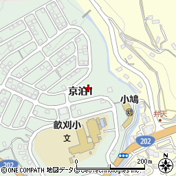 京泊第1公園周辺の地図