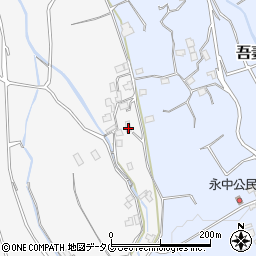 長崎県雲仙市吾妻町永中名377周辺の地図