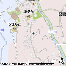 長崎県雲仙市吾妻町栗林名375周辺の地図