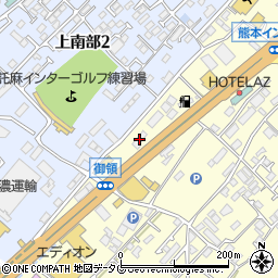 ホンダカーズ熊本オートテラス熊本インター周辺の地図