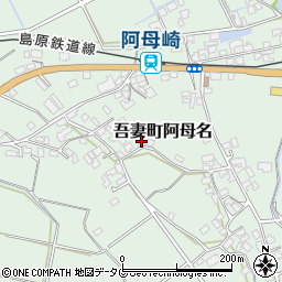 長崎県雲仙市吾妻町阿母名1055周辺の地図