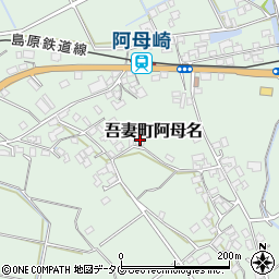 長崎県雲仙市吾妻町阿母名1050周辺の地図