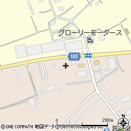 ユーネオ熊本周辺の地図