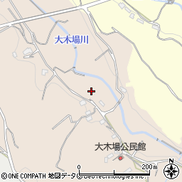 長崎県雲仙市吾妻町大木場名周辺の地図