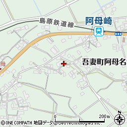 長崎県雲仙市吾妻町阿母名1142周辺の地図