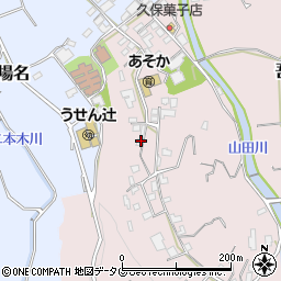 長崎県雲仙市吾妻町栗林名419周辺の地図