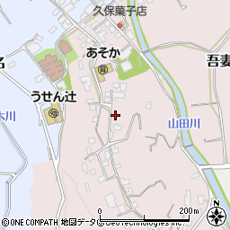 長崎県雲仙市吾妻町栗林名374周辺の地図