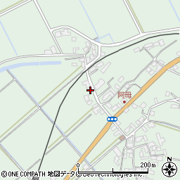 長崎県雲仙市吾妻町阿母名1955周辺の地図