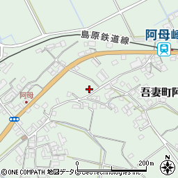 長崎県雲仙市吾妻町阿母名1837周辺の地図