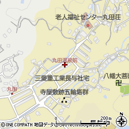 丸田温泉前周辺の地図