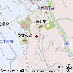 長崎県雲仙市吾妻町栗林名422周辺の地図