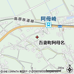 長崎県雲仙市吾妻町阿母名1060周辺の地図