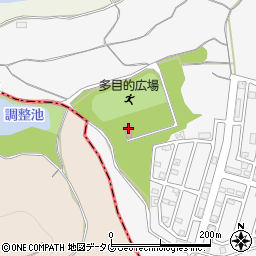 熊本市役所　環境局関係機関立田山憩の森管理センター周辺の地図