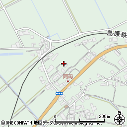 長崎県雲仙市吾妻町阿母名1907周辺の地図