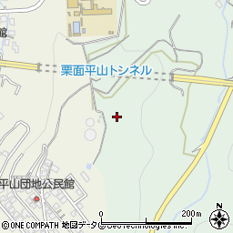 長崎県諫早市栗面町492周辺の地図