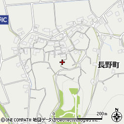 長崎県諫早市長野町周辺の地図