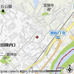 熊本県熊本市北区龍田陳内3丁目25周辺の地図