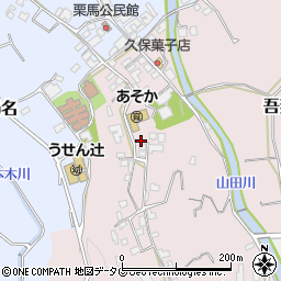 長崎県雲仙市吾妻町栗林名387周辺の地図