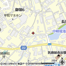 株式会社コンセック　熊本営業所周辺の地図