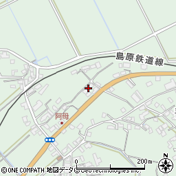 長崎県雲仙市吾妻町阿母名1850周辺の地図