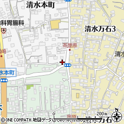 熊本県熊本市北区清水本町10-67周辺の地図